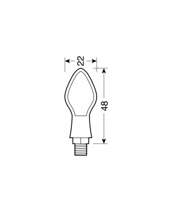 Pixia, indicatori di direzione a Led - 12V LED - Nero